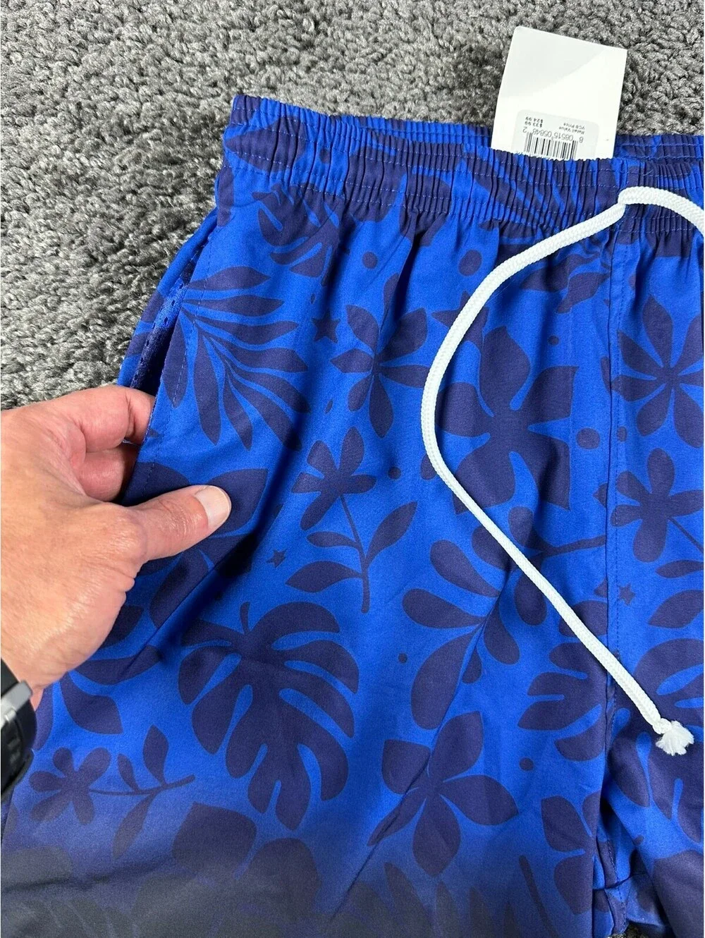 US Air Force Board Shorts Swim Trunks Hawaiian Floral Ombre JWM USAF 2XL NWT